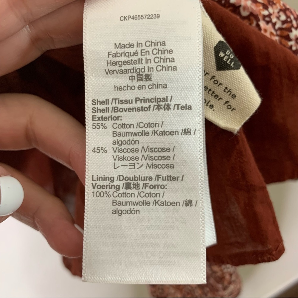 Madewell Madewell Flutter-Sleeve Mini Dress in Cottage Garden XXS - Picture 8 of 10